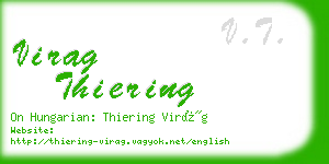 virag thiering business card